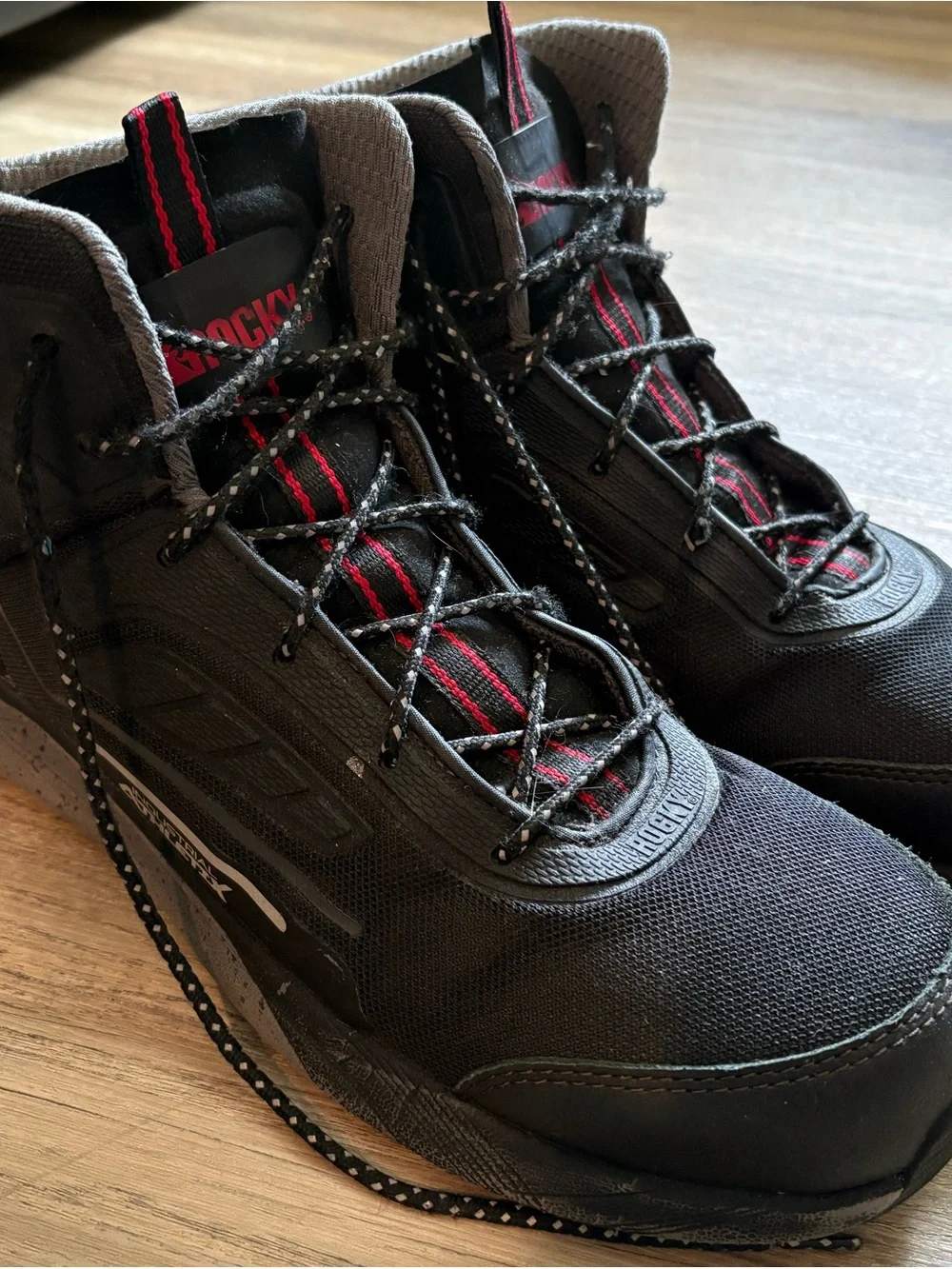 Rocky Mens Steel Toe Hiking Boots With Industrial Athletics Support Mens US 11